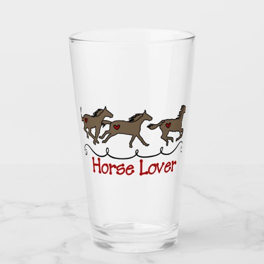 Horse Lover Glas (Voorkant)