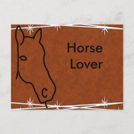 Horse Lover Horse Head Briefkaart