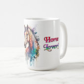 Horse Lover Horse Mom Equestrian Mug Koffiemok (Voorkant rechts)