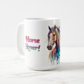 Horse Lover Horse Mom Equestrian Mug Koffiemok (Voorkant links)
