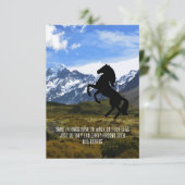 Horse Lover Mijn paard is mijn grote hart Bedankkaart (Staand voorkant)