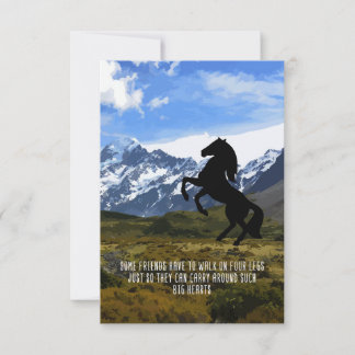 Horse Lover Mijn paard is mijn grote hart Bedankkaart