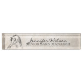 Horse Lover Naambordje (Voorkant)