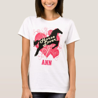 Horse Lover Personalized Ann T-shirt