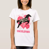 Horse Lover Personalized Shackleford T-shirt (Voorkant)