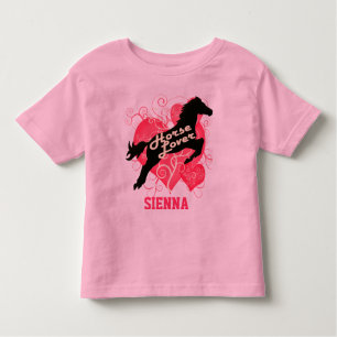 Horse Lover Personalized Sienna Gepersonaliseerd S Kinder Shirts
