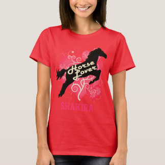 Horse Lover Persoonlijk Shakira Gepersonaliseerd S T-shirt