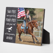 Horse Lover Quote Equestrian Memorial Fotoplaat (Zijkant)