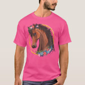 Horse Lover Shirt Girls Horseback Riding Equestria (Voorkant)