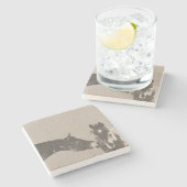 Horse Lover Stenen Onderzetter (Zijkant)