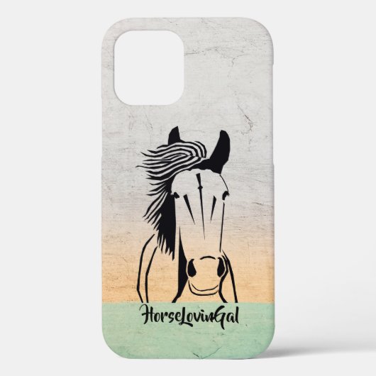 Horse Lover's Apple IPhone 12 (stoere) telefoonhoe Case-Mate iPhone Case (Achterkant)