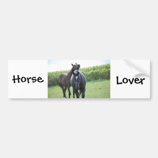 Horse Lovers Bumpersticker (Voorkant)