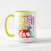 Horse Lovers Colorful Cute Mok (Links)