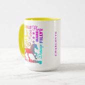 Horse Lovers Colorful Cute Mok (Voorkant links)