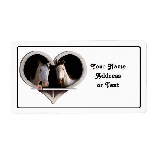 Horse Lovers Etiket (Voorkant)