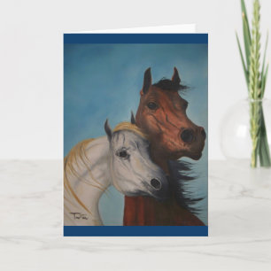 Horse Lovers Feestdagen Kaart