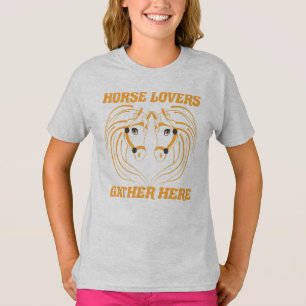 HORSE LOVERS GATHER HIER. T-SHIRT