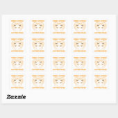 HORSE LOVERS GATHER HIER. VIERKANTE STICKER (Vel)