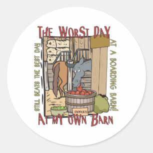 Horse Lovers Gifts Ronde Sticker