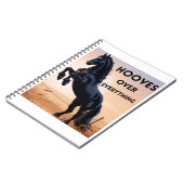 Horse Lovers Notebook  - Hooves Over Everything Notitieboek (Linkerzijde)