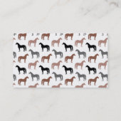 Horse Lover's Pattern Visitekaartje (Achterkant)