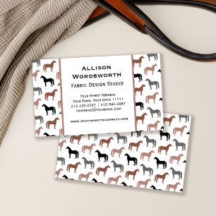 Horse Lover's Pattern Visitekaartje