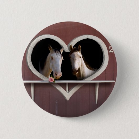 Horse Lovers Ronde Button 5,7 Cm (Voorkant)