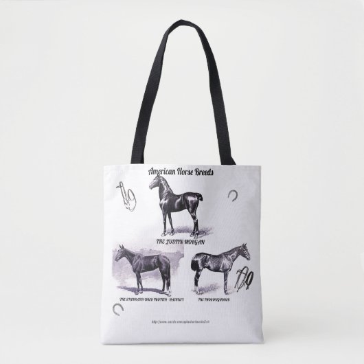 "Horse Lovers" Tote Bag (Voorkant)