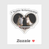 Horse Lovers Valentine's Day Sticker (Vel)