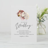 Horse Lovers Wedding Modern Droy (Staand voorkant)