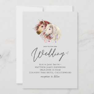 Horse Lovers Wedding Modern Droy