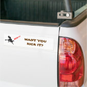 horse loves? to KICK IT! Bumpersticker (Op Truck)