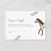 Horse Luier Raffle Enclosure Kaart (Voorkant)