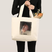 Horse Makes Raspberry Grote Tote Bag (Voorkant (product))