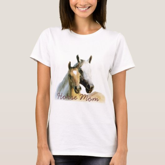 Horse mama-dames T-Shirt (Voorkant)