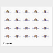 Horse mama ronde sticker (Vel)