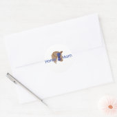 Horse mama ronde sticker (Envelop)