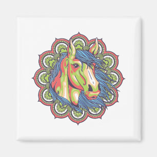 Horse Mandala Magneet