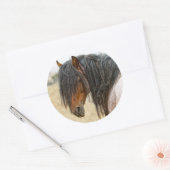 Horse Mane Ronde Sticker (Envelop)