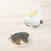 Horse Mane Zandsteen Onderzetter (Zijkant)