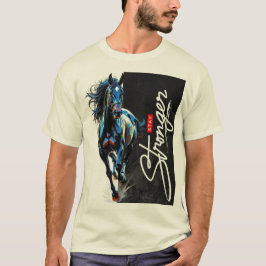 Horse mannen T-shirt Animals Illustratie Horses EN