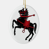 Horse Medieval Times Destiny Gifts Keramisch Ornament (Rechts)