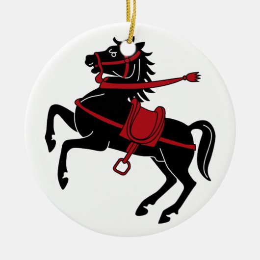 Horse Medieval Times Destiny Gifts Keramisch Ornament (Voorkant)