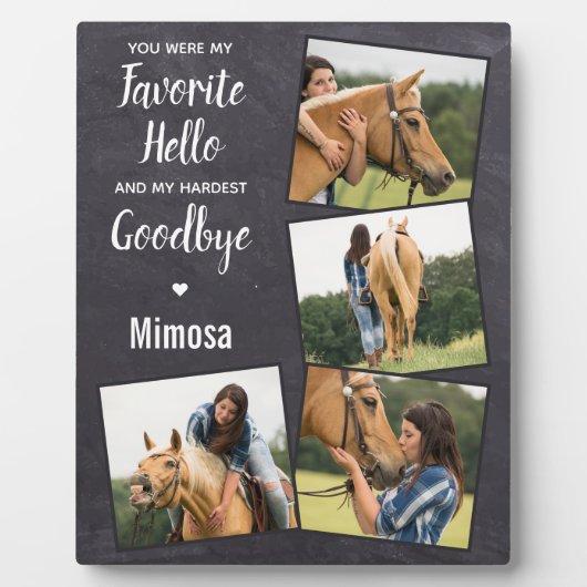 Horse Memorial 4 Foto Collage Fotoplaat (Voorkant)
