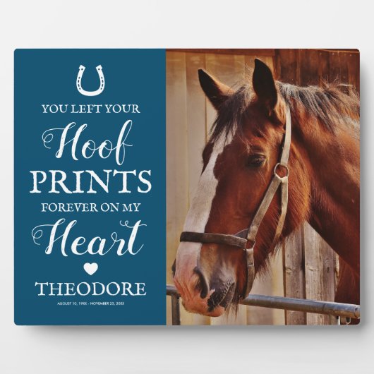 Horse Memorial - Equestrian Gift Fotoplaat (Voorkant)