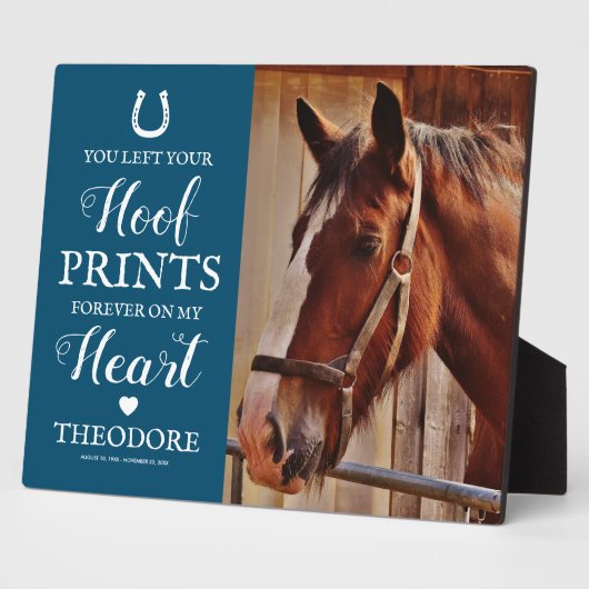 Horse Memorial - Equestrian Gift Fotoplaat (Zijkant)