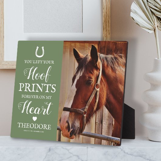 Horse Memorial - Equestrian Green Fotoplaat