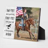 Horse Memorial Equestrian Keepomwille Foto Fotoplaat (Zijkant)