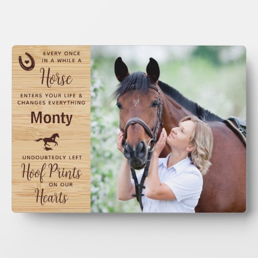 Horse Memorial Equestrian Keepomwille Fotoplaat (voorkant)