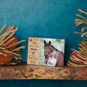 Horse Memorial Equestrian Keepomwille Fotoplaat (Zijkant)